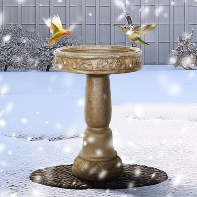 Bewry Concrete / Cement Pedestal Birdbath