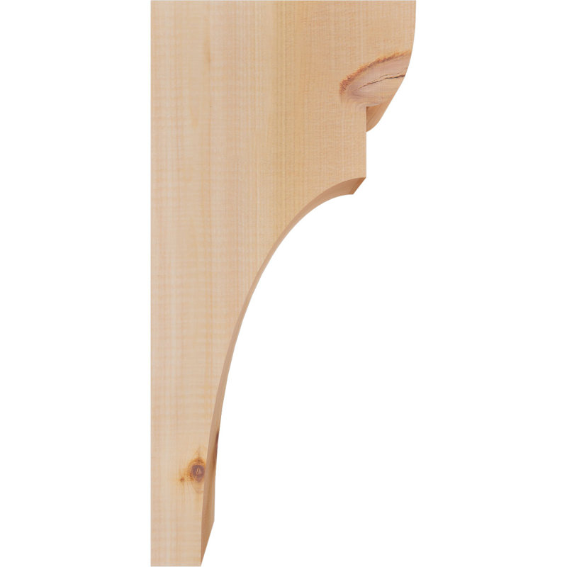 Yorktown Corbel, H 16 po x l 3,5 po x P 8 po, Cèdre rouge, Lisse