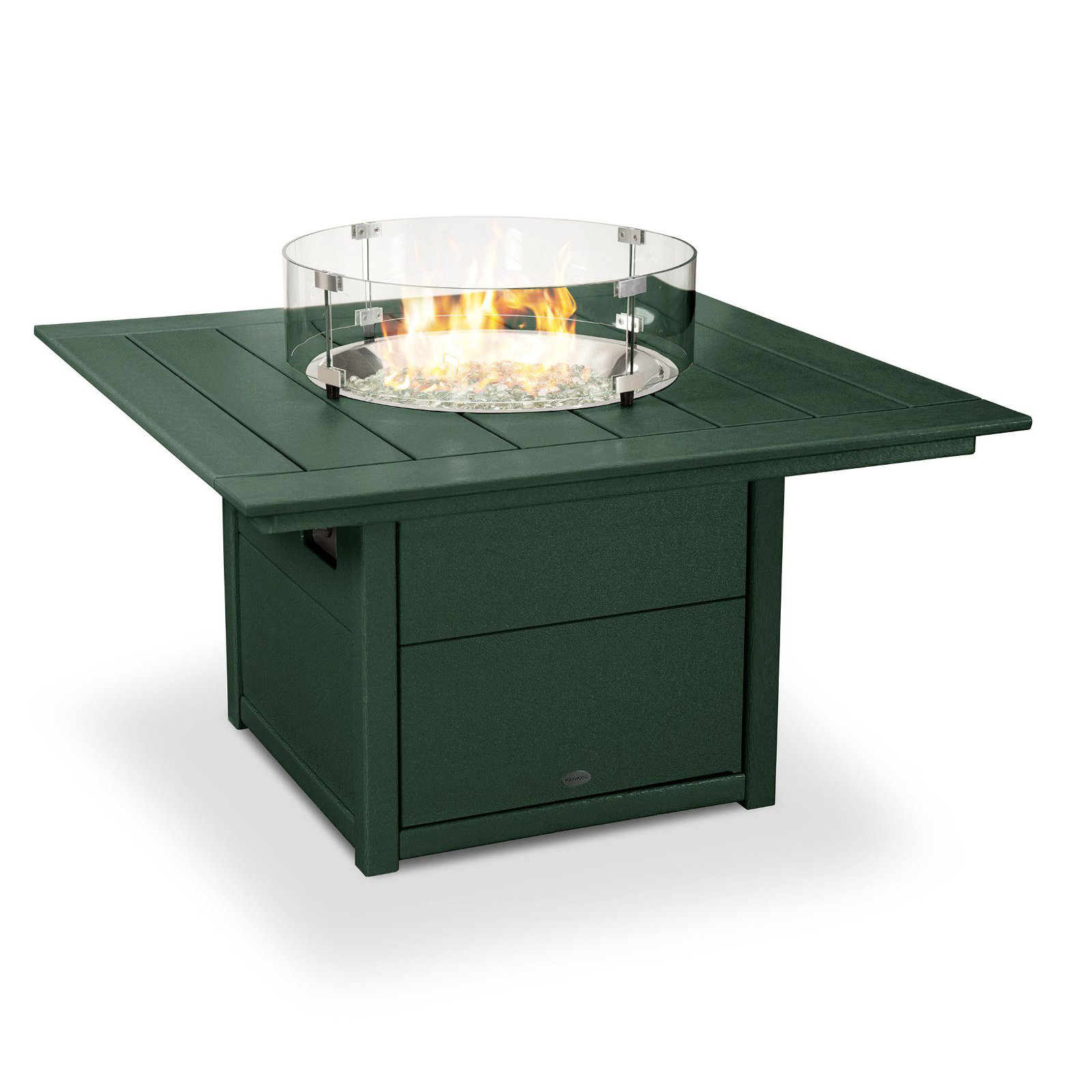 Square 42" Fire Pit Table, Green