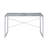 Faux Concrete Top Rectangular Writing Desk, Silver-1695984724