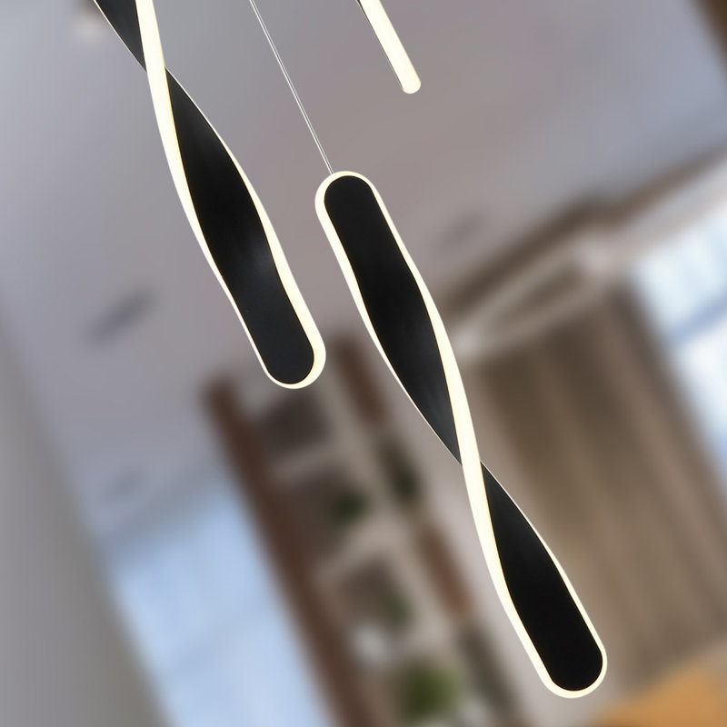 Dayatra 5 - Light LED Novelty Pendant, Matt Black