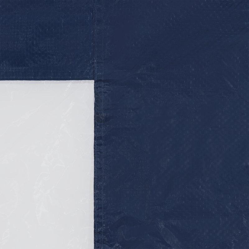 Louviers Dakota Fields Plastic Side Wall for Gazebo, Blue
