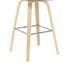 Werth 39,5 po H Ensemble de 2 tabourets de bar en taupe vintage-125262798-125262799