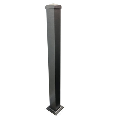 3 in. W Aluminum Post with Welded Base