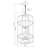 6 - Light Antique Bronze Lantern Pendant