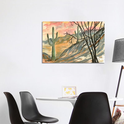 Arizona Evening, Southwest by Derek McCrea - Wrapped Canvas Gallery-Wrapped Canvas Giclée