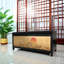 Tabouret à langer de style chinois avec banc de rangement pour 8 paires de chaussures