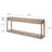 Ming 83.86'' Solid Wood Console Table