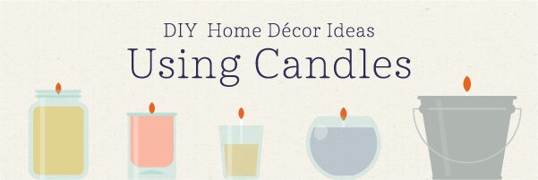DIY home decor ideas using candles