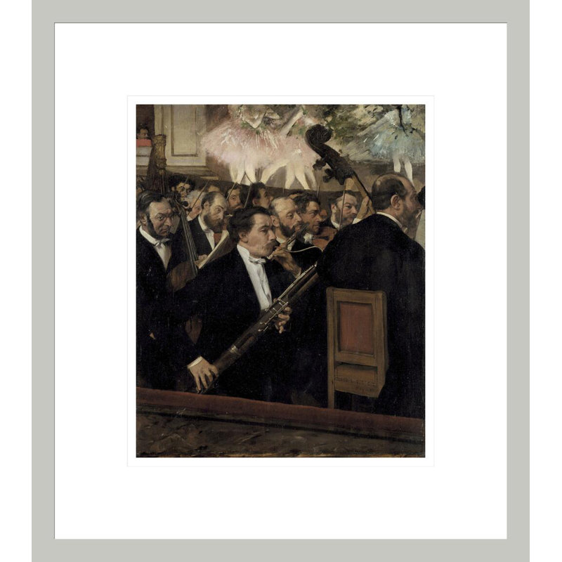 «The Orchester at the Opera» par Edgar Degas, impression giclée encadrée, H 15,53 po x l 13,75 po