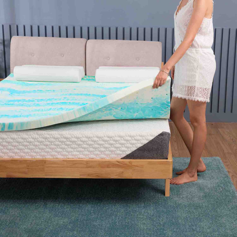 Lavanda 3'' Memory Foam Mattress Topper, Queen