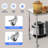 NSF Stainless Steel Prep Table with Adjustable Shelf & Casters, Commercial Work Table for Restaurant Kitchen-118807546