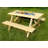 Ebro 6 - Person Solid Wood Patio Dining Set Rectangular Table