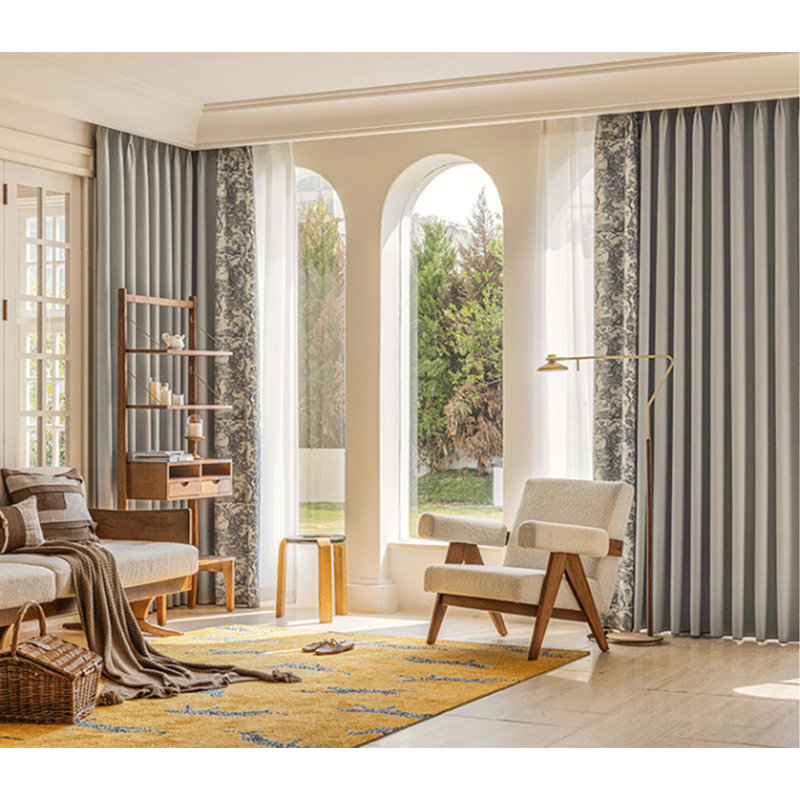 Velvet Room Darkening Curtain Pair, Gray, 50" W x 108" L