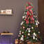 1PC de sapin de Noël arcs de Noël atmosphère de vacances décorations extérieures arcs faits à la main cadeau pour la famille