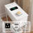 End Table With Charging Station, Narrow Side Table With...