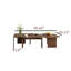 Table basse rectangulaire de 58,66 po, table basse moderne en bois de style Mid-Century