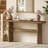 63" Solid Wood Console Table For Entryway, Farmhouse Sofa Table Behind Couch-124653220
