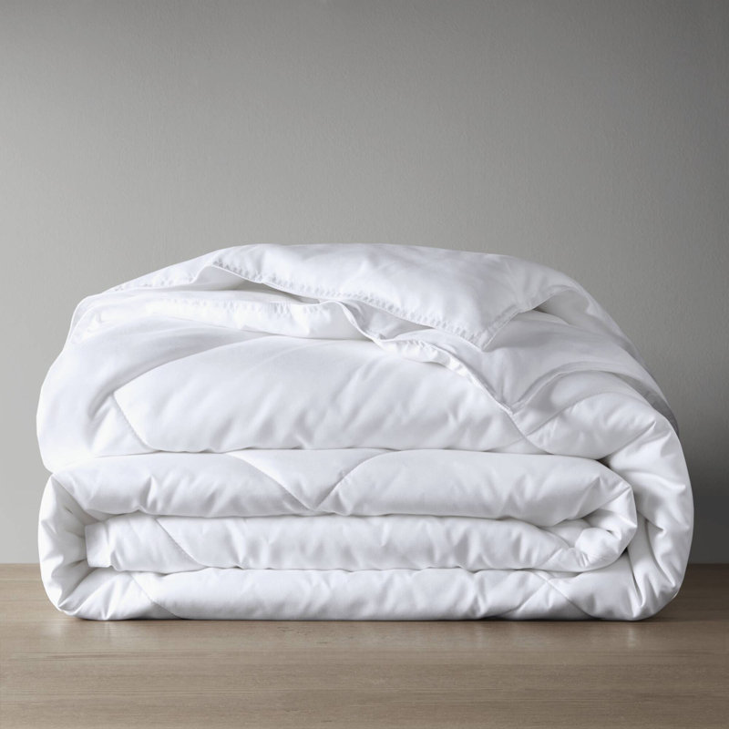 Édredon en duvet synthétique surdimensionné blanc, Très grand lit