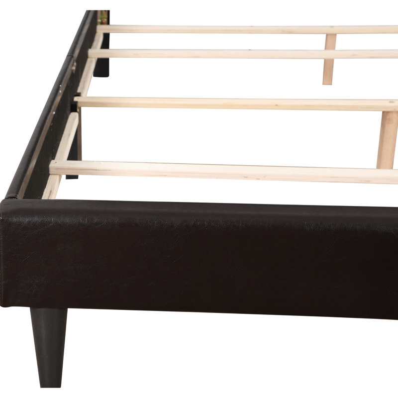 Grand lit rembourré en mousse - Cappuccino, l 84,65 po Largeur tête de lit cappuccino taille taille, Pu
