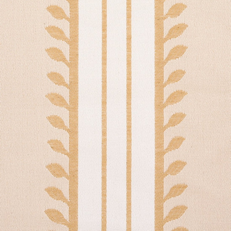 Etruscan Stripe Fabric, Ivory/Ochre