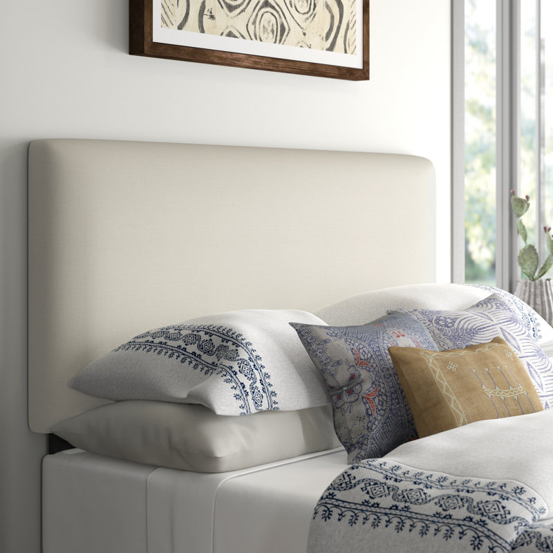 Jacqueline Upholstered Headboard, King, Classic Talc Linen