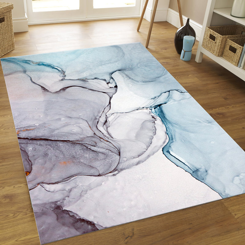 Colorful Floral Pattern Printed Goblen Fabric Rug with Soft Texture Perfect for Enhancing Modern and Elegant Home Interiors