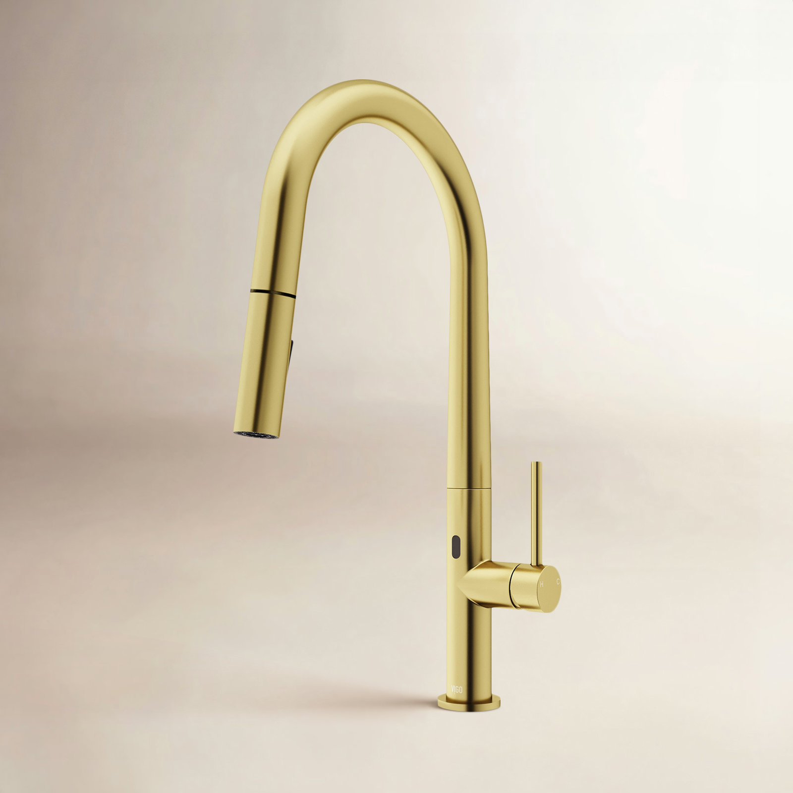 Greenwich Touchless Pull-Down Kitchen Faucet, Matte Brushed Gold