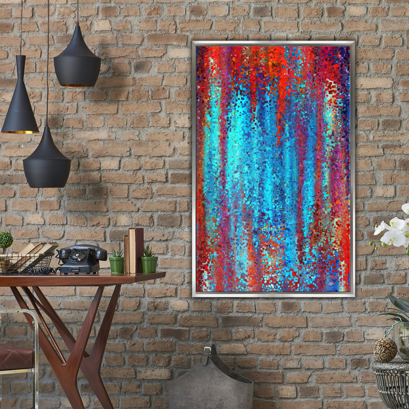 «Great Peace», impression sur toile, H 51,5 po x l 31,5 po x P 2 po, Cadre flottant argent