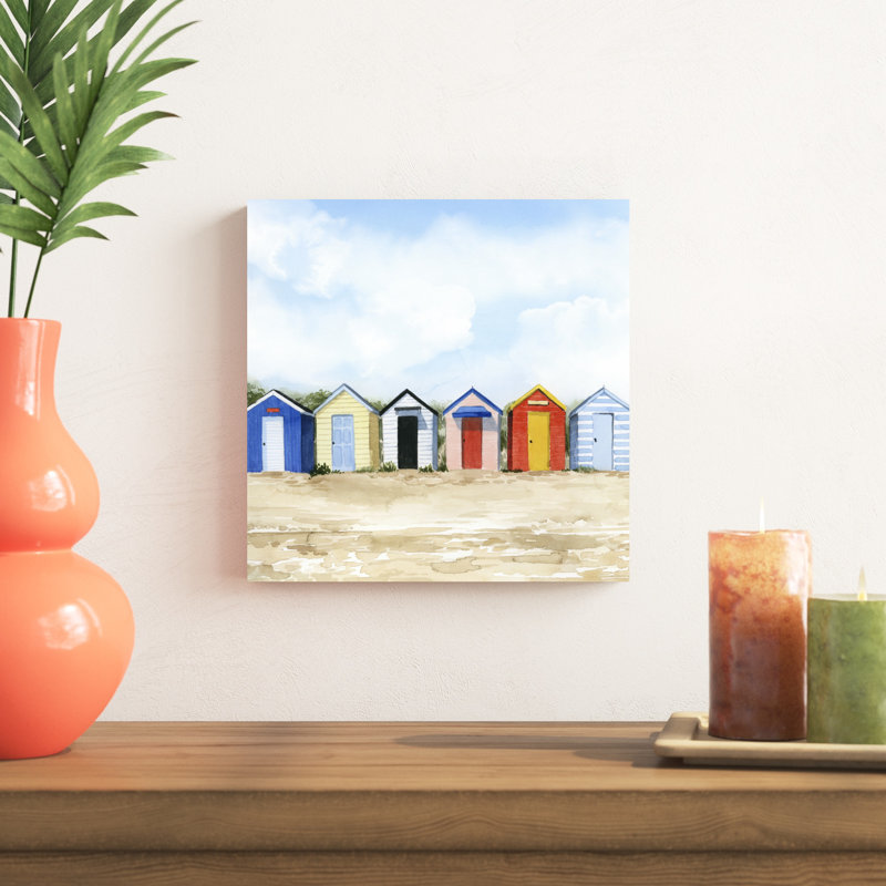 Beach Huts I, H 12 po x l 12 po