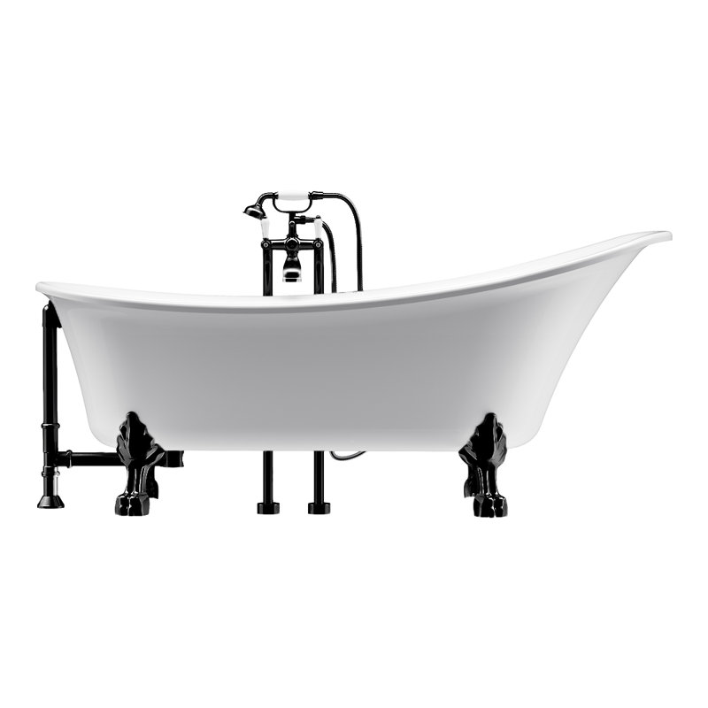 69'' x 28'' Freestanding Soaking Acrylic Bathtub
