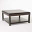 Grand banc repose-pieds carré, table basse et repose-pieds en similicuir