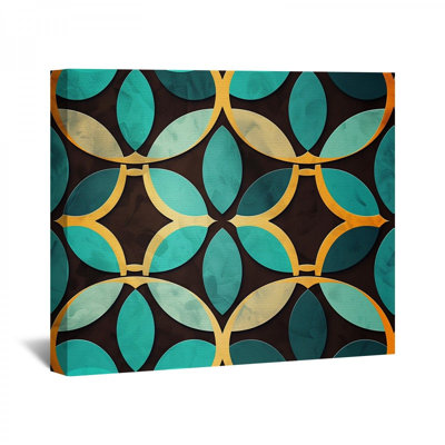 Motif rétro encadré sur toile