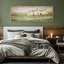 «White Cottage in Wildflower Field», toile encadrée - Paysage mural, art mural-115165232-115165234