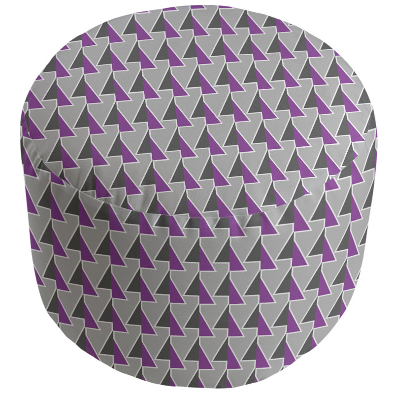 repose-pieds à motifs shifted arrows, Violet
