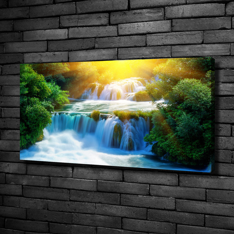 Waterfall Krka - No Frame Print on Canvas