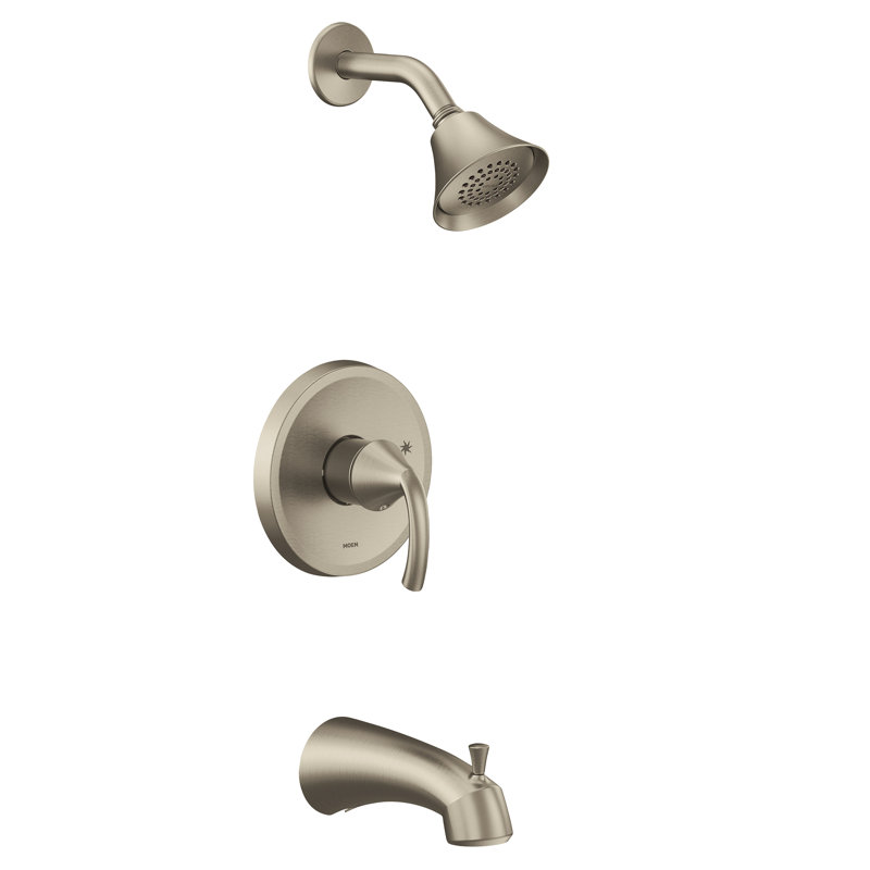 Glyde Eco Performance Tub and Shower Faucet, Brushed Nickel