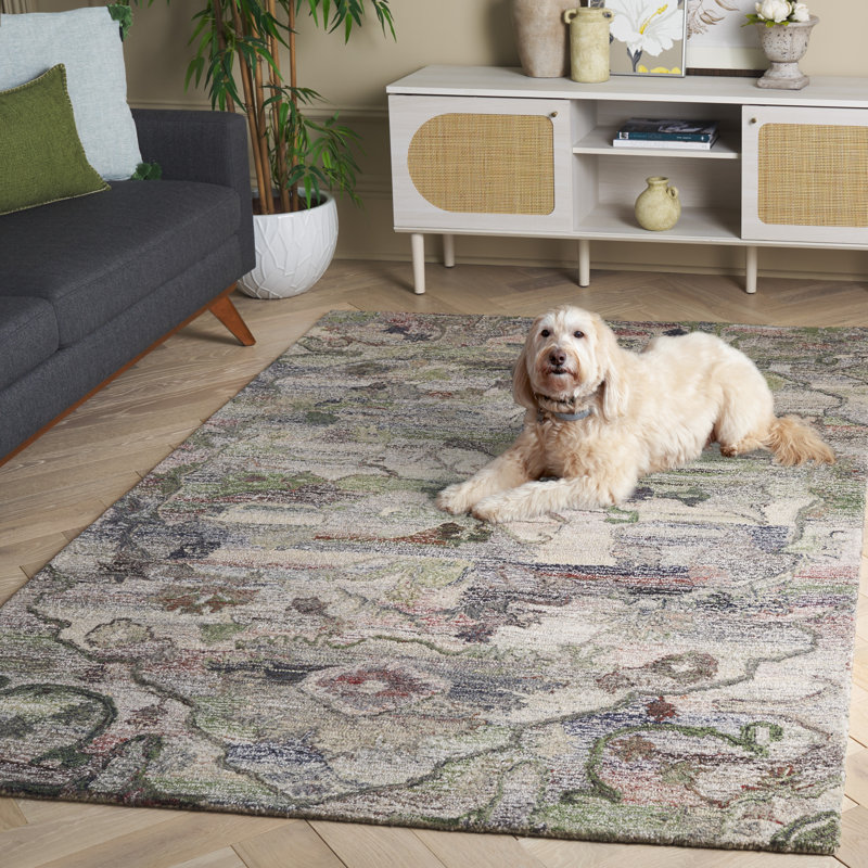 Tapis floral performance Fredez, Rectangle de 5 pi x 8 pi