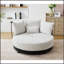 Fauteuil pivotant surdimensionné confortable avec support pour téléphone réglable et revêtement en polyester pour une détente et un confort ultimes-1737534531