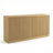 62.8" Wide Storage Cabinet Credenza with 4 Fluted Doors Sideboard, Contemporary Natural-1447556535