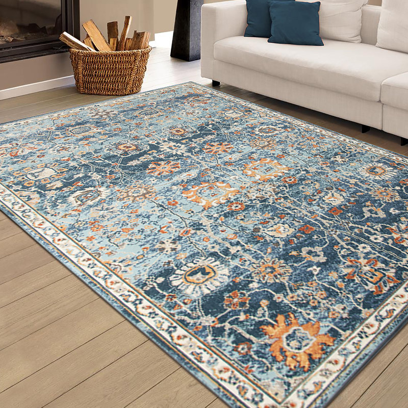 Tapis d'intérieur / extérieur Traditional, Rectangle 8 pi 9 po x 11 pi 9 po