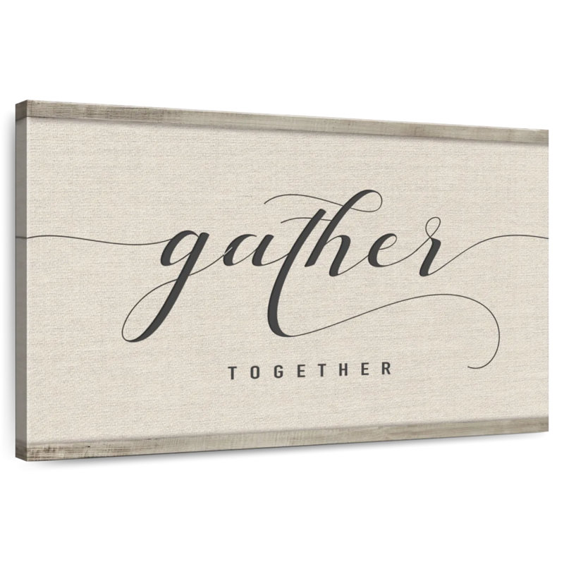 Gather Together Script Wall Sign, 34" H x 51" W