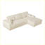Canapé moderne modulaire 2-en-1 avec trois coussins et deux coussins décoratifs-1352944120