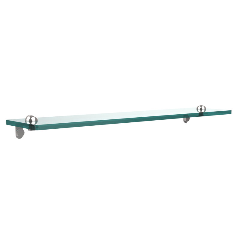 Gober Bracket Shelf, 22", Polished Chrome