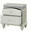 Table de chevet 2 tiroirs Platinum