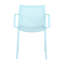 Table blanche moderne de 55 pouces avec 4 fauteuils en polyuréthane empilables pour l'intérieur et l'extérieur, pieds en métal antidérapants toutes saisons, conception de chaise ergonomique, plateau de table de haute qualité, structure polyvalente-121070454