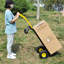 Chariot de 21 entrepôts - Chariot manuel avec double fonction. Capacité de 330 lb Corps en métal. Pour l'entrepôt, le jardin, la construction, utilisez des roues stables à 2 roues et 4 versions. Épicerie