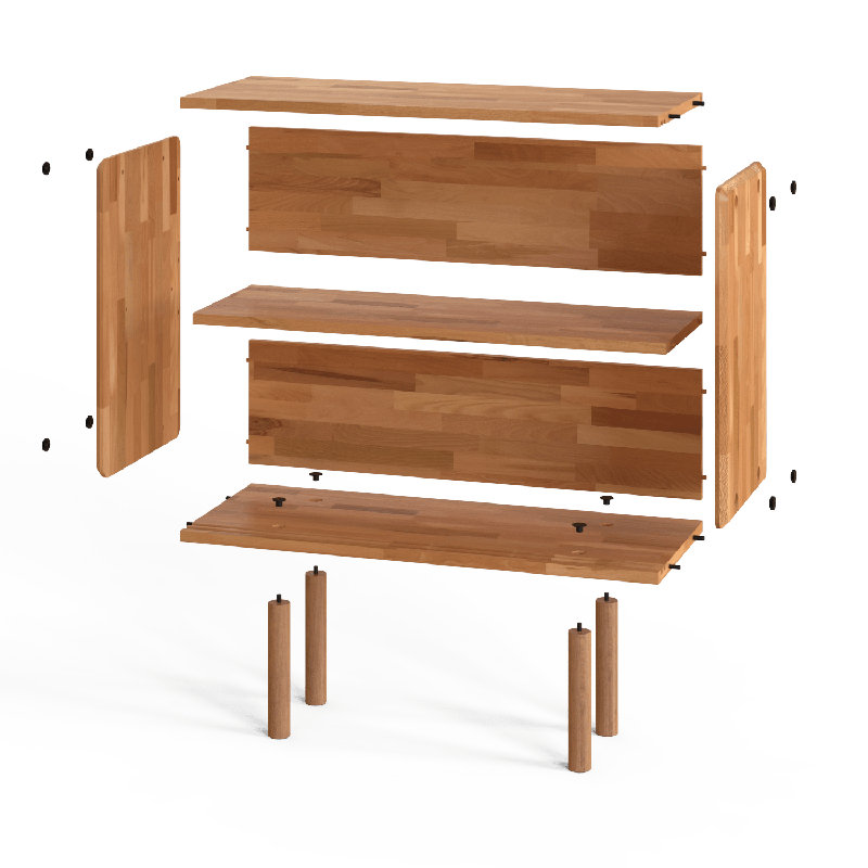 Buffet haut de rangement 45 po Compton