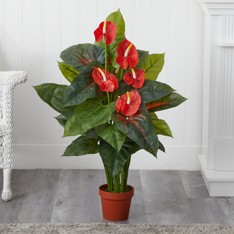 36 po Anthurium artificiel en pot