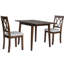 Table de salle à manger pour 4 personnes, 29,44 po L x P 46,45 po x H 29,75 po avec pieds en bois d'hévéa, pièce spacieuse, table de style américain moderne classique. 5 x 30,1 po, cuisine rectangulaire, design-833961368